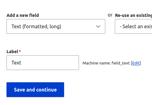 add a text field form